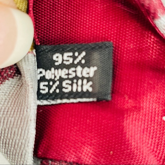 Halston III Abstract Floral Neck Tie - Picture 6 of 6